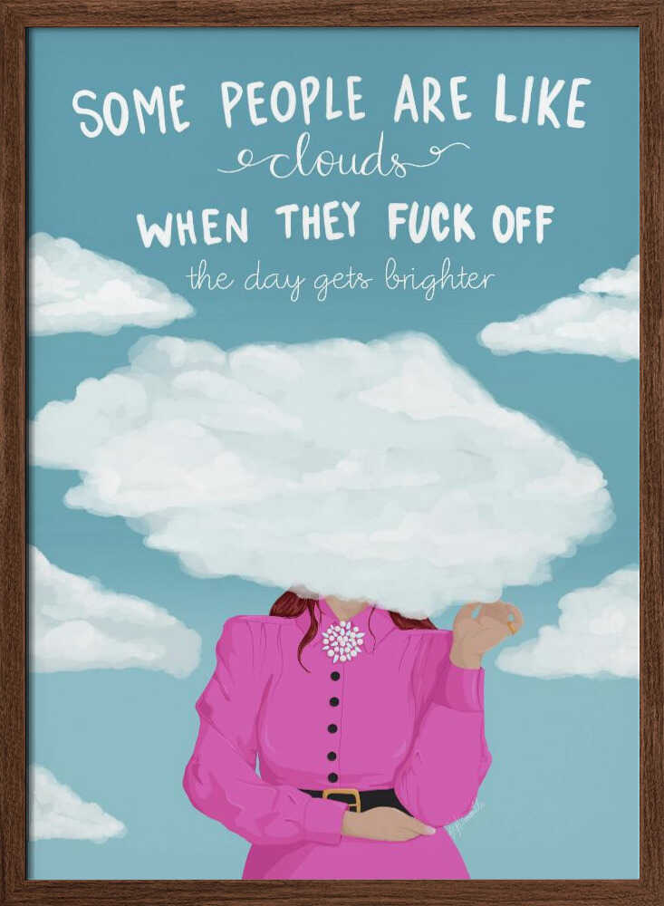 Sarcastic Cloud Head Woman