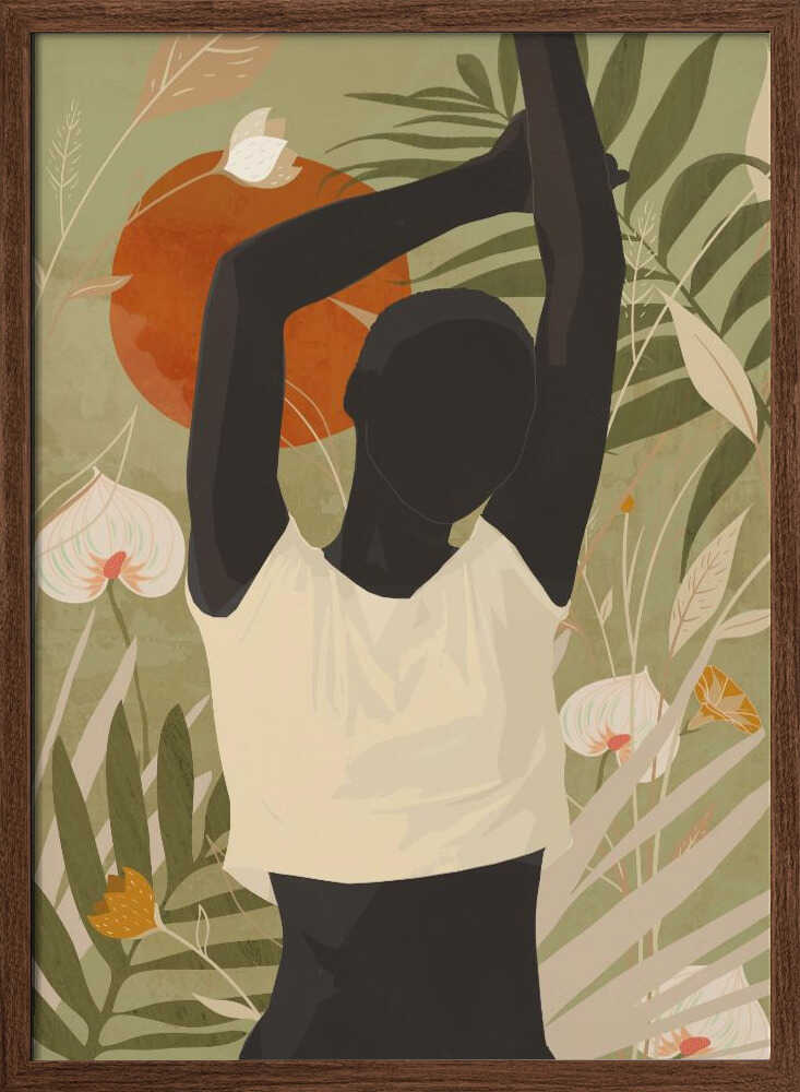 Botanical Silhouette Woman