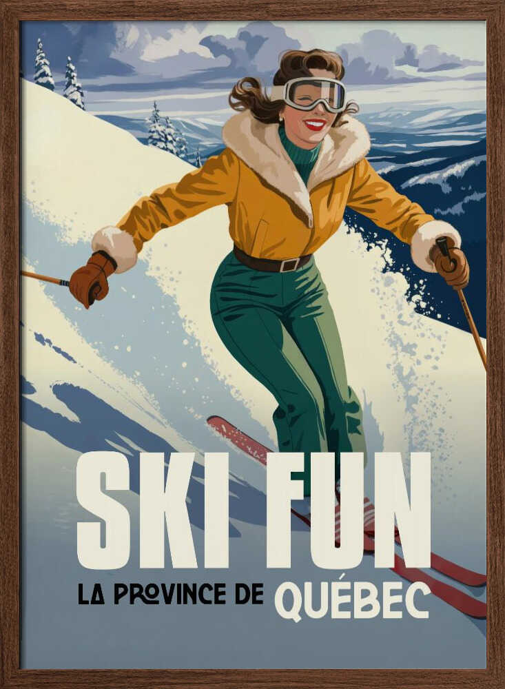 Vintage Quebec Ski Fun