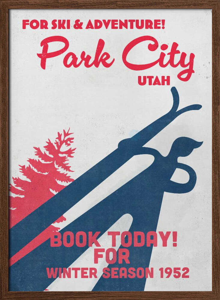 Park City – vintage skidaffisch