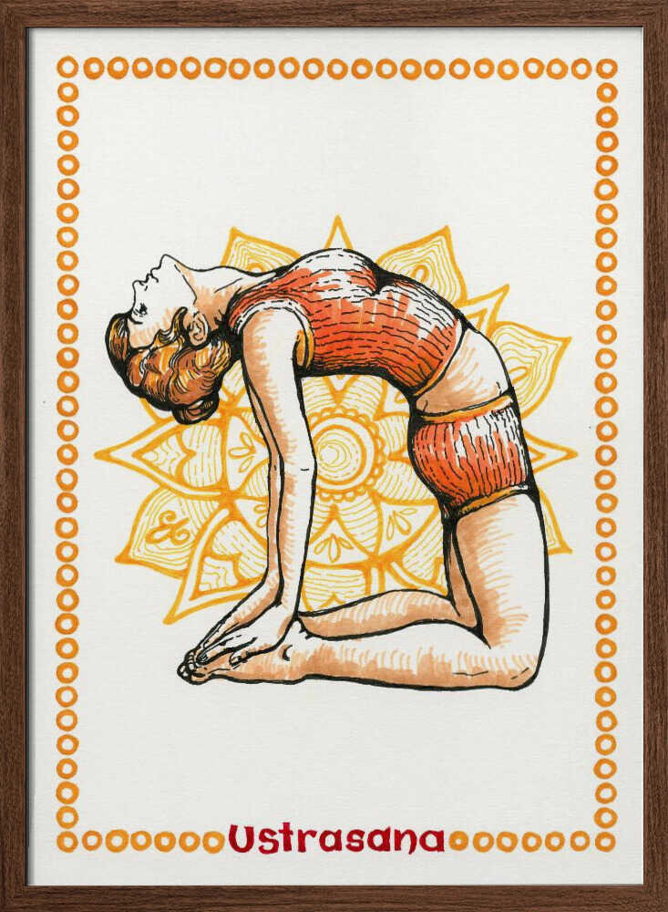 Camel Pose Yoga Mandala
