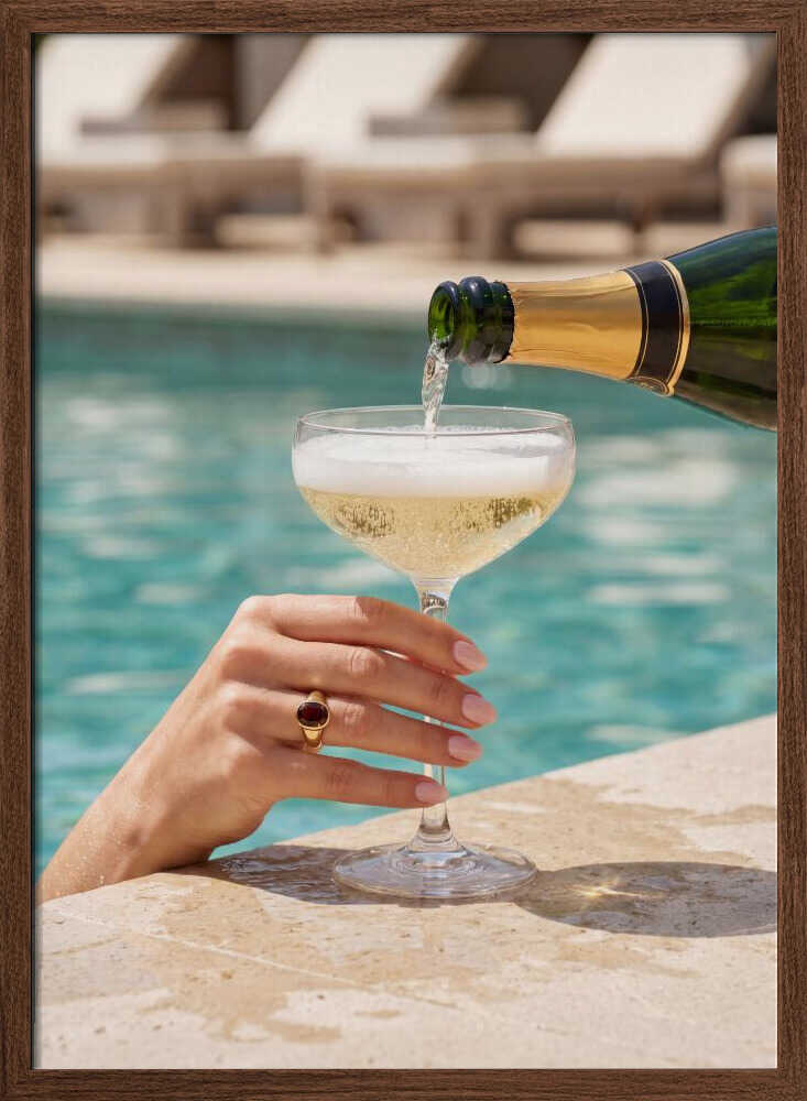 Luxury Poolside Champagne