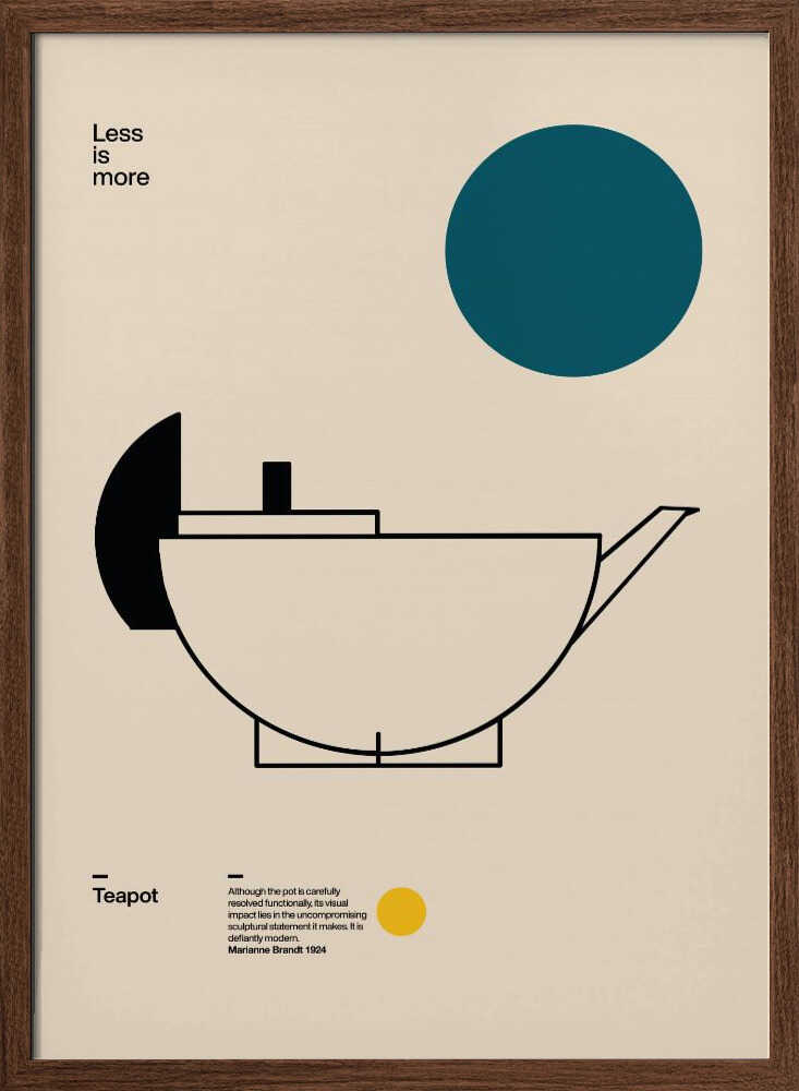 Sleek Bauhaus Teapot
