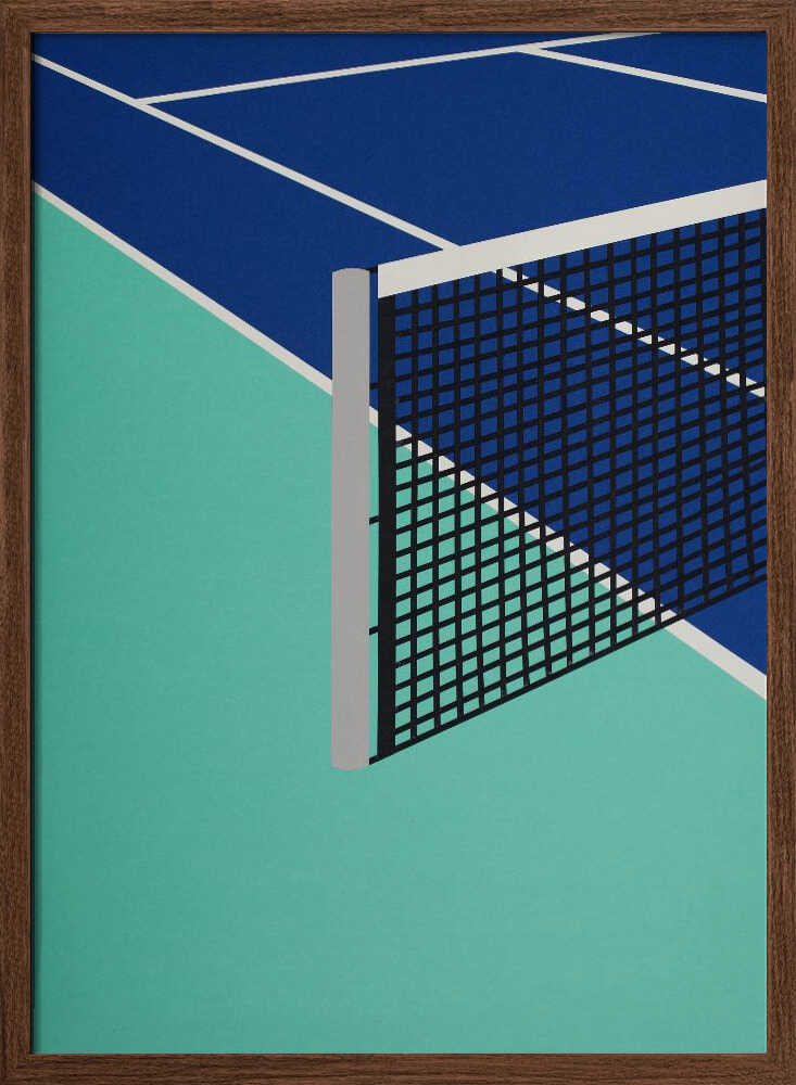Blue Tennis Court