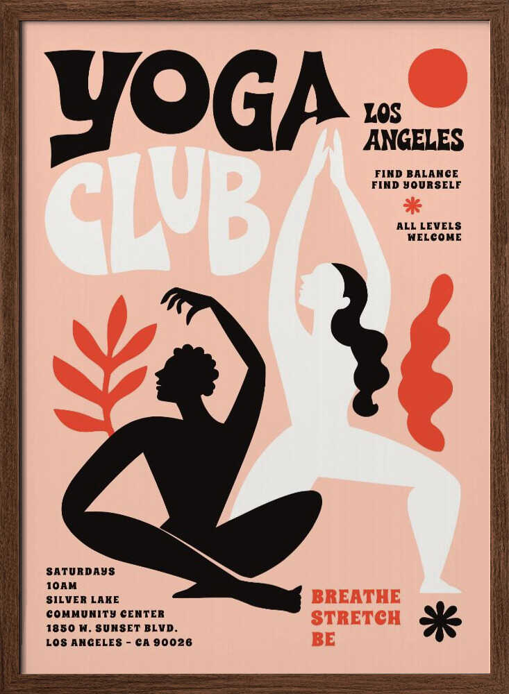 Abstract Yoga Flow. Yoga Club