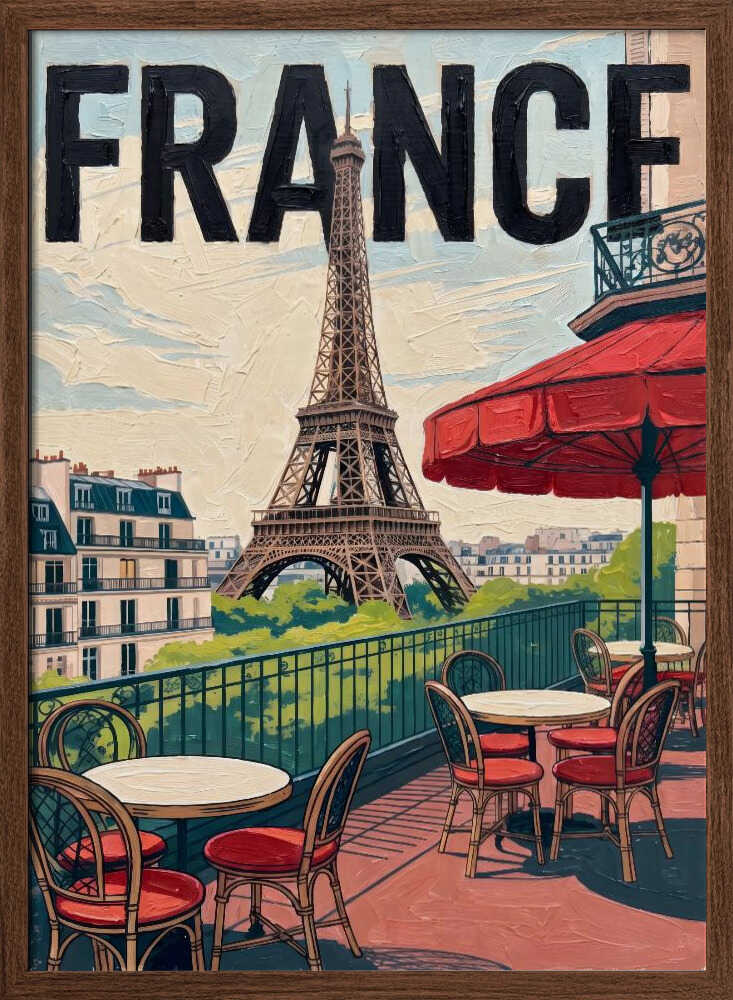 Eiffel Tower Cafe Terrace