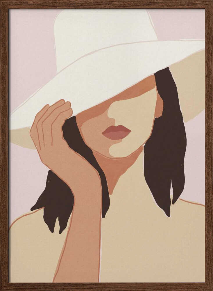 Shaded Beauty In Hat
