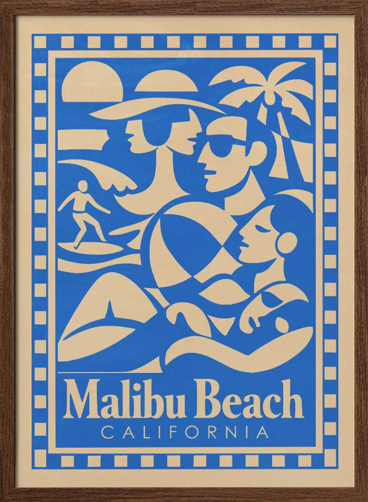 Retro Malibu Beach