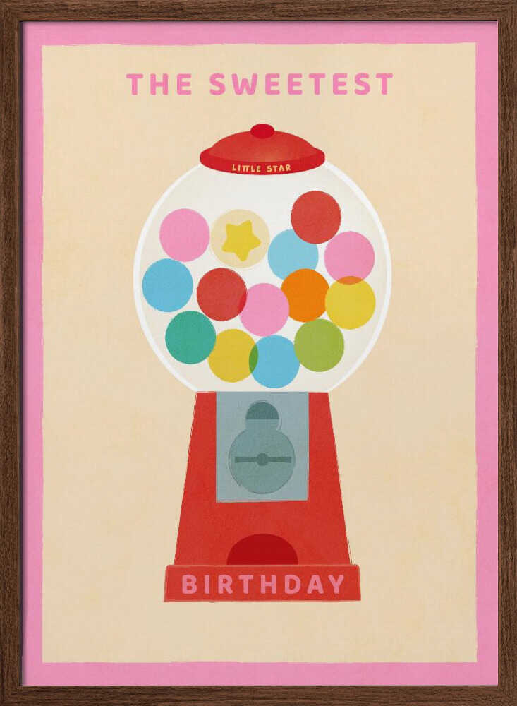 Sweet Birthday Gumball Machine