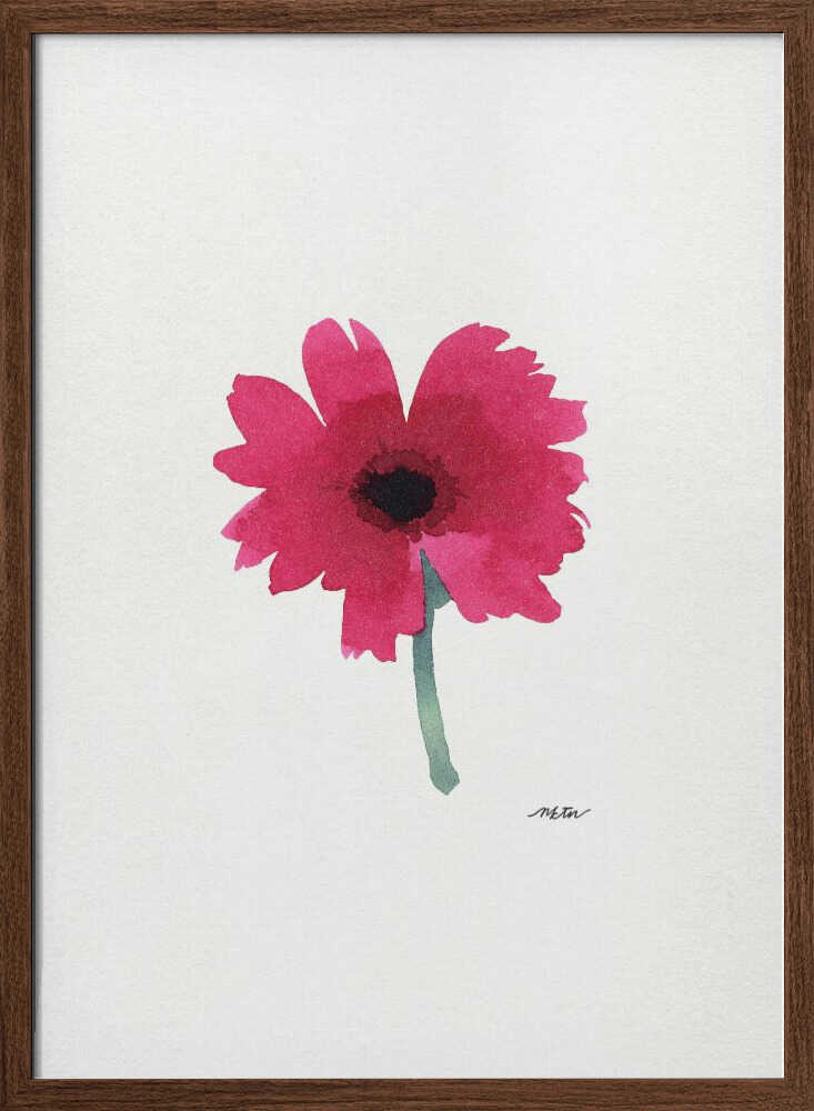 Pink Watercolor Bloom