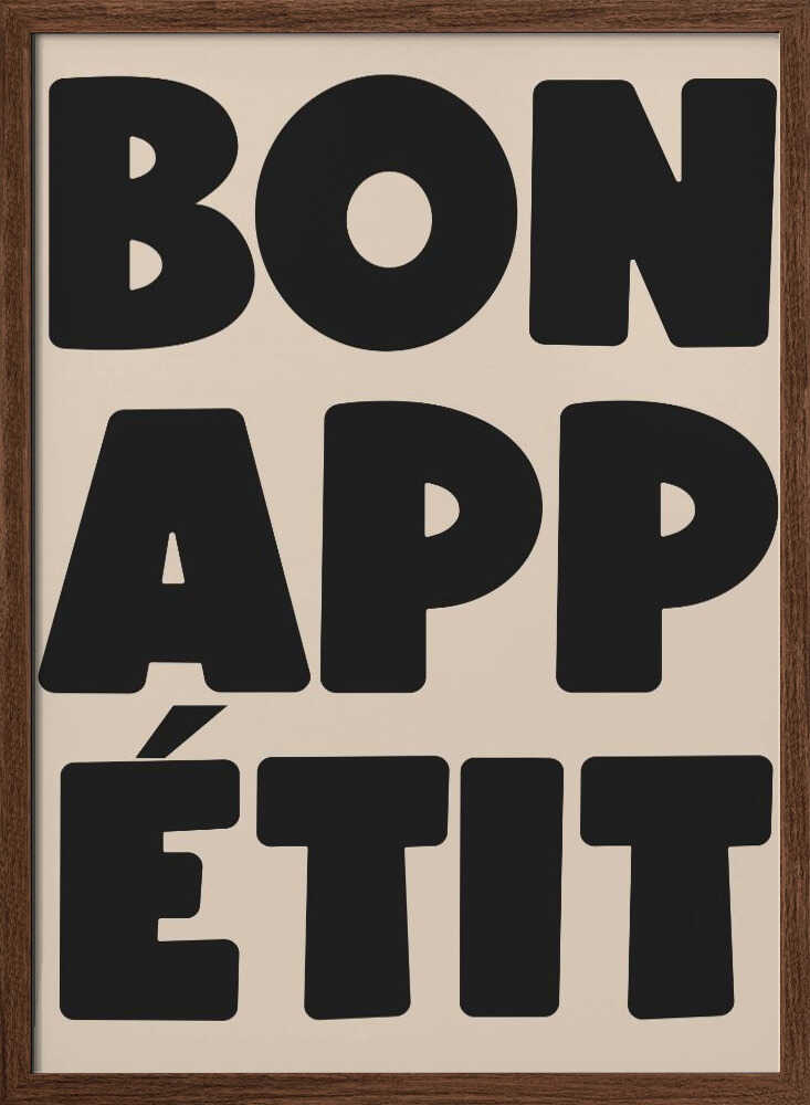 French Bon Appetit Typography