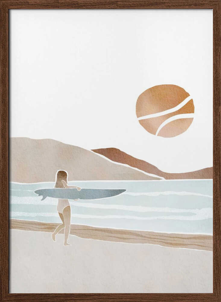 Surfer Beach Sunset