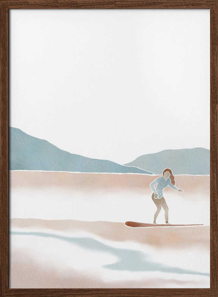 Pastel Wave Surfer