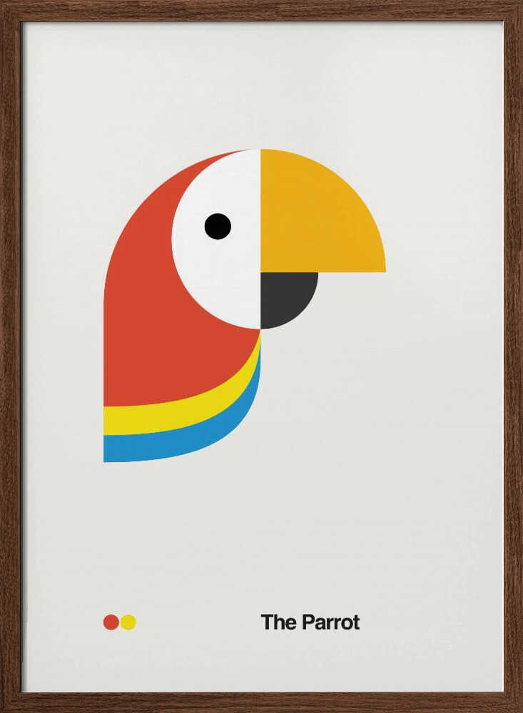 Colorful Geometric Parrot