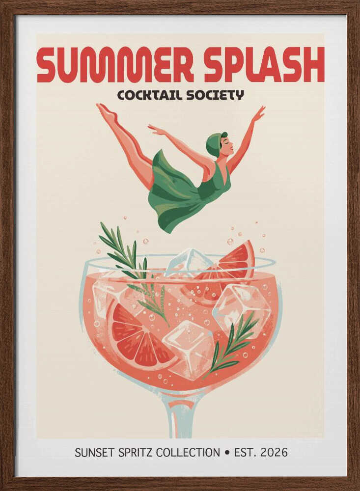 Retro Cocktail Splash