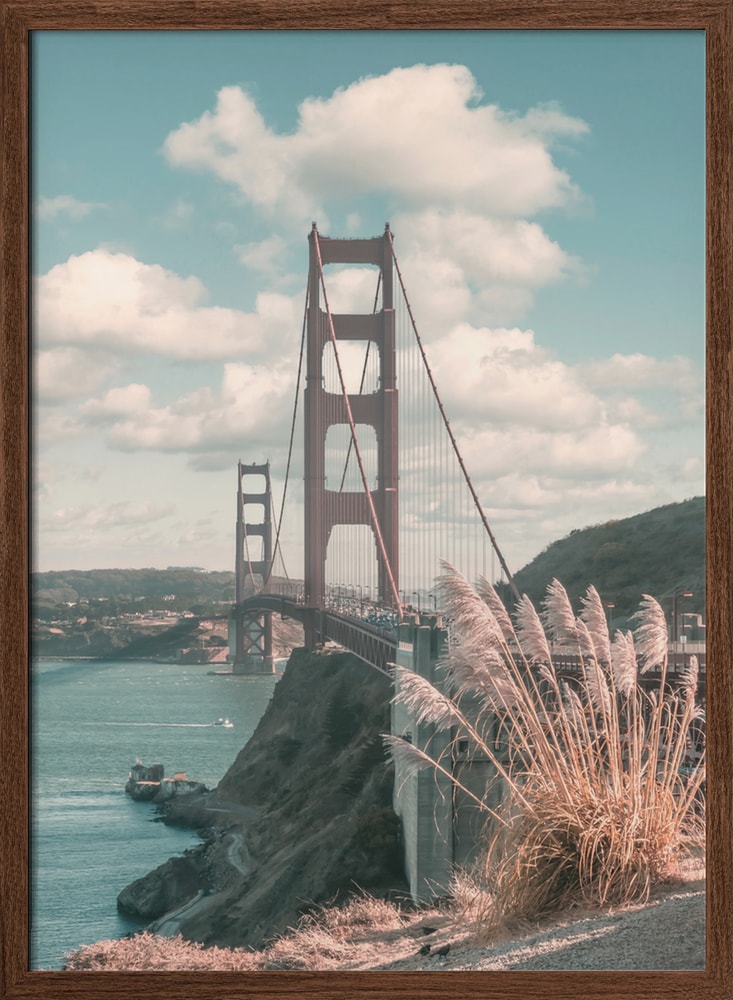 SAN FRANCISCO Idyllic Golden Gate Bridge - urban vintage style