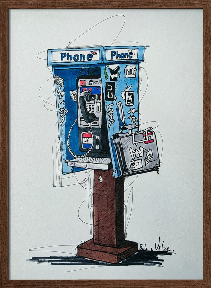 Urban Phone Booth Sketch