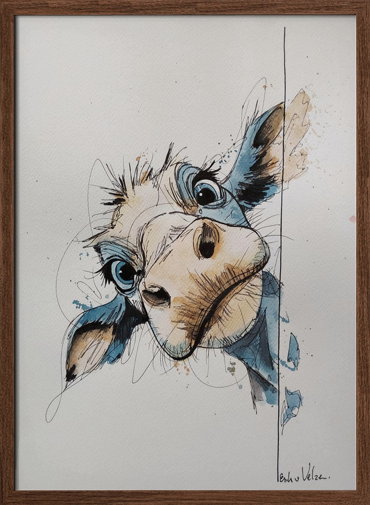 Curious Blue Donkey
