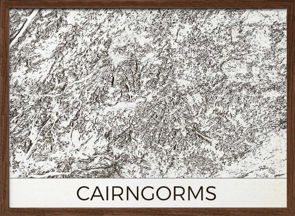 Cairngorms Scottish Highlands Karta