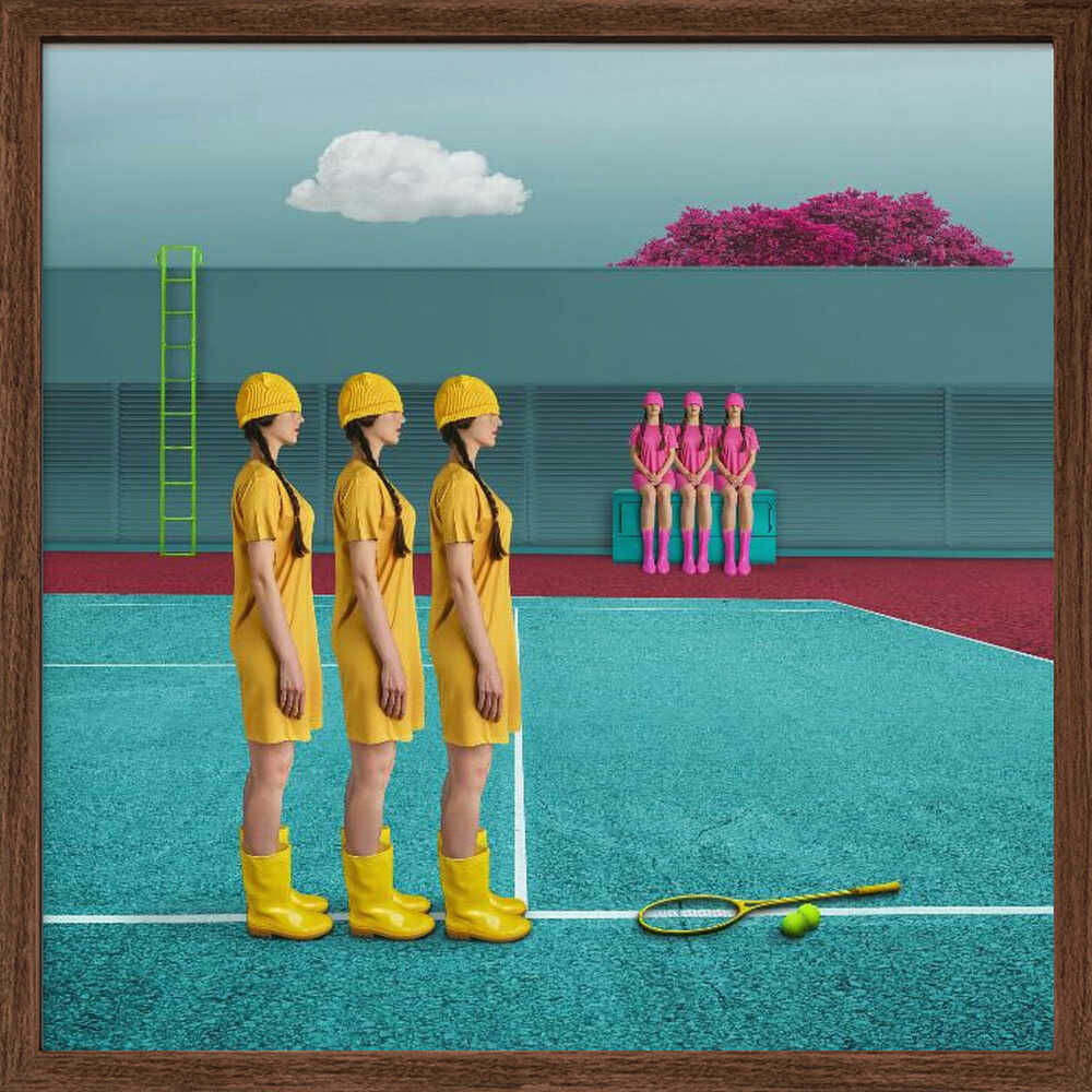 Surreal Tennis Court