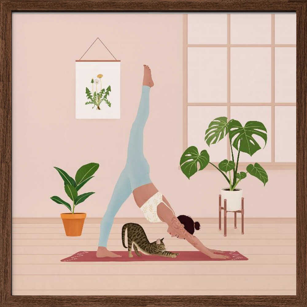 Home Yoga with Cat