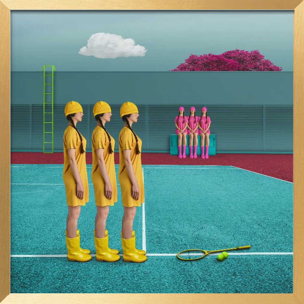 Surreal Tennis Court
