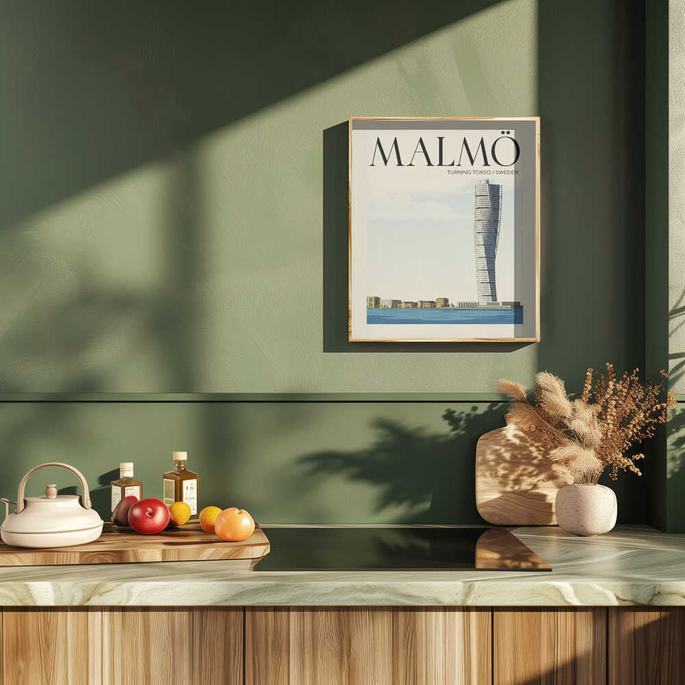 Malmö Travel Poster