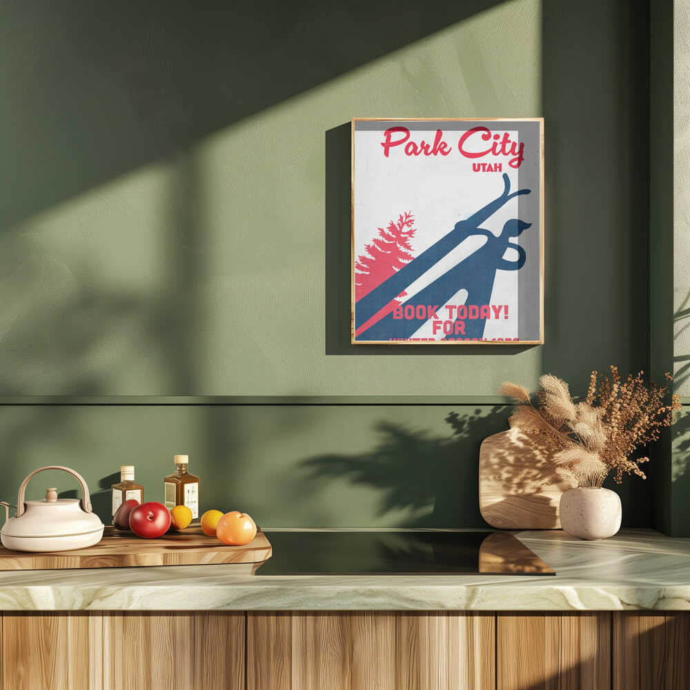 Park City – vintage skidaffisch