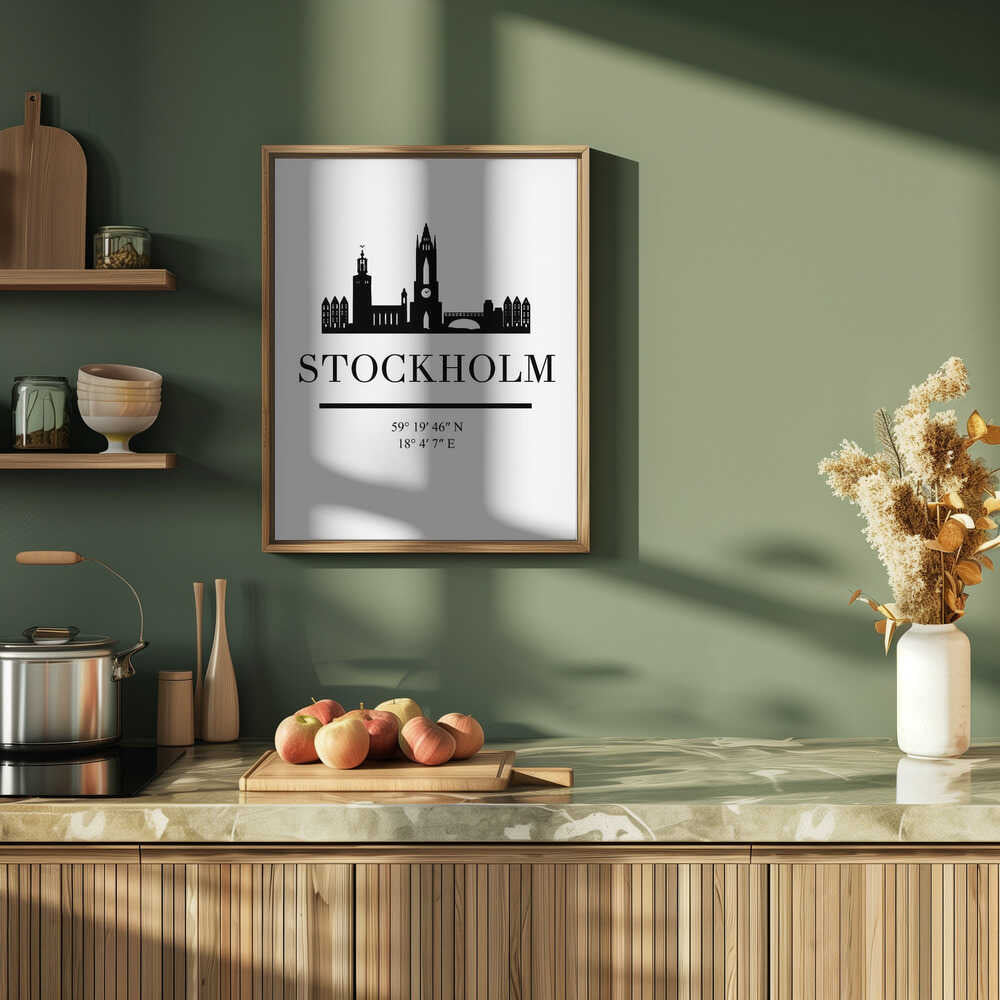 Stockholm City Silhouette