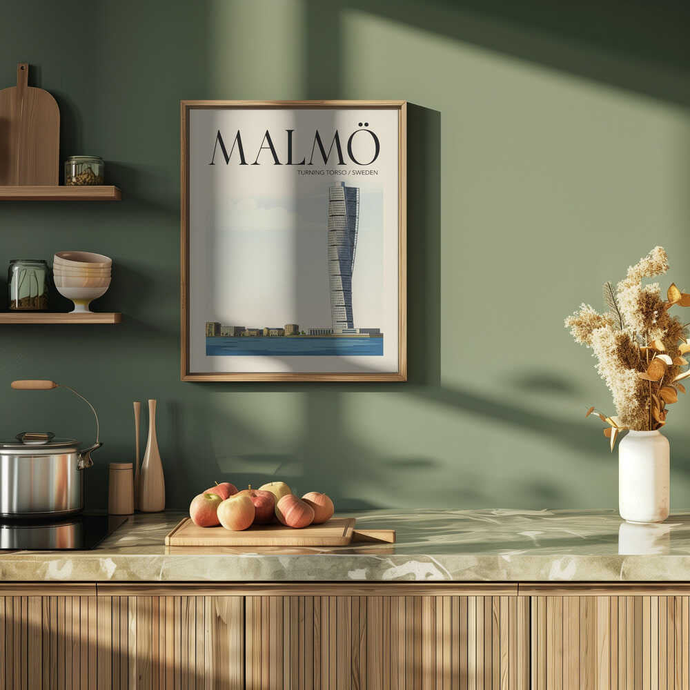 Malmö Travel Poster