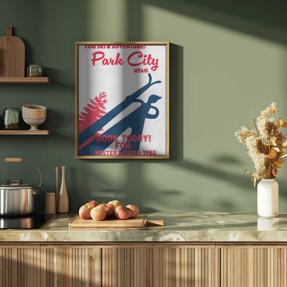 Park City – vintage skidaffisch