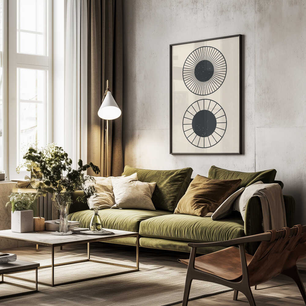 Geometric Sun Circles