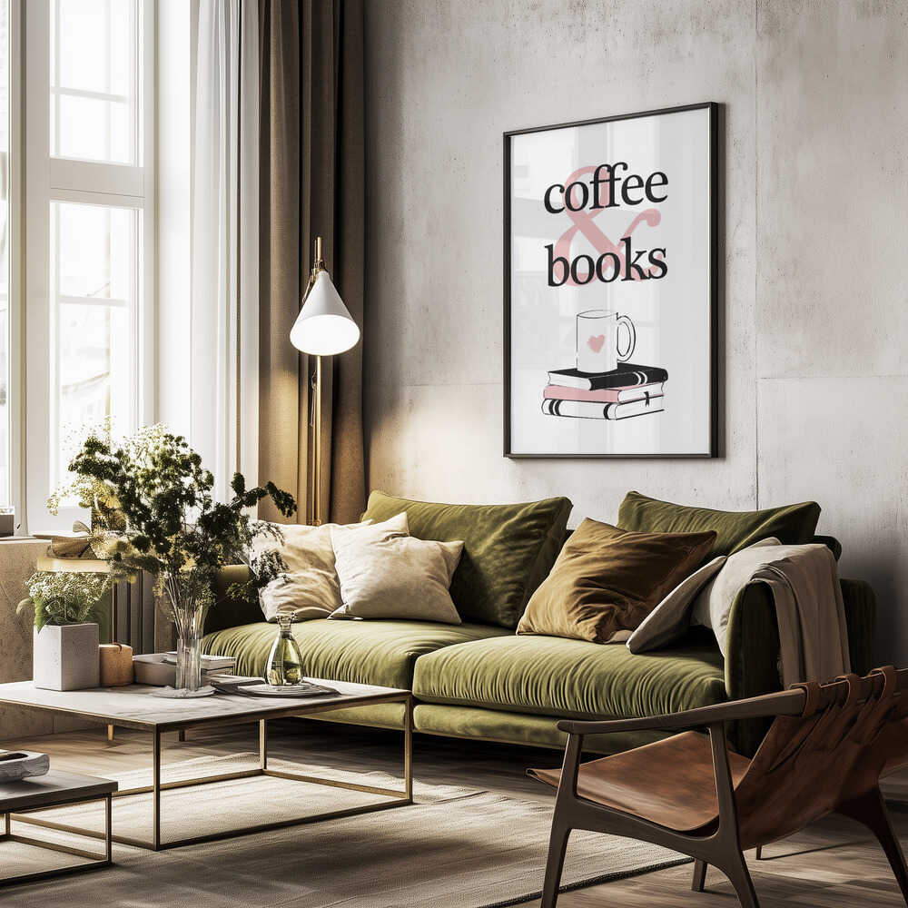 Coffee Books Heart