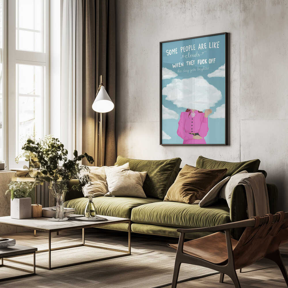 Sarcastic Cloud Head Woman