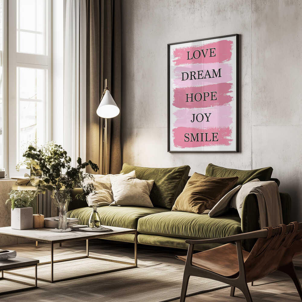 Pink Inspirational Words
