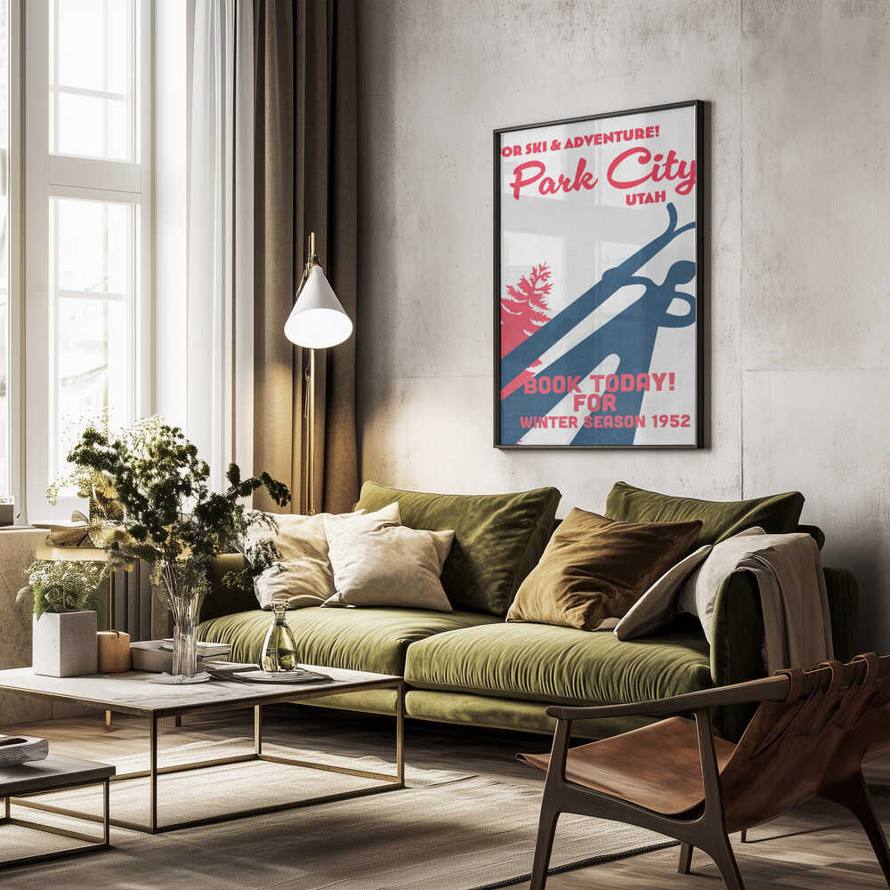 Park City – vintage skidaffisch