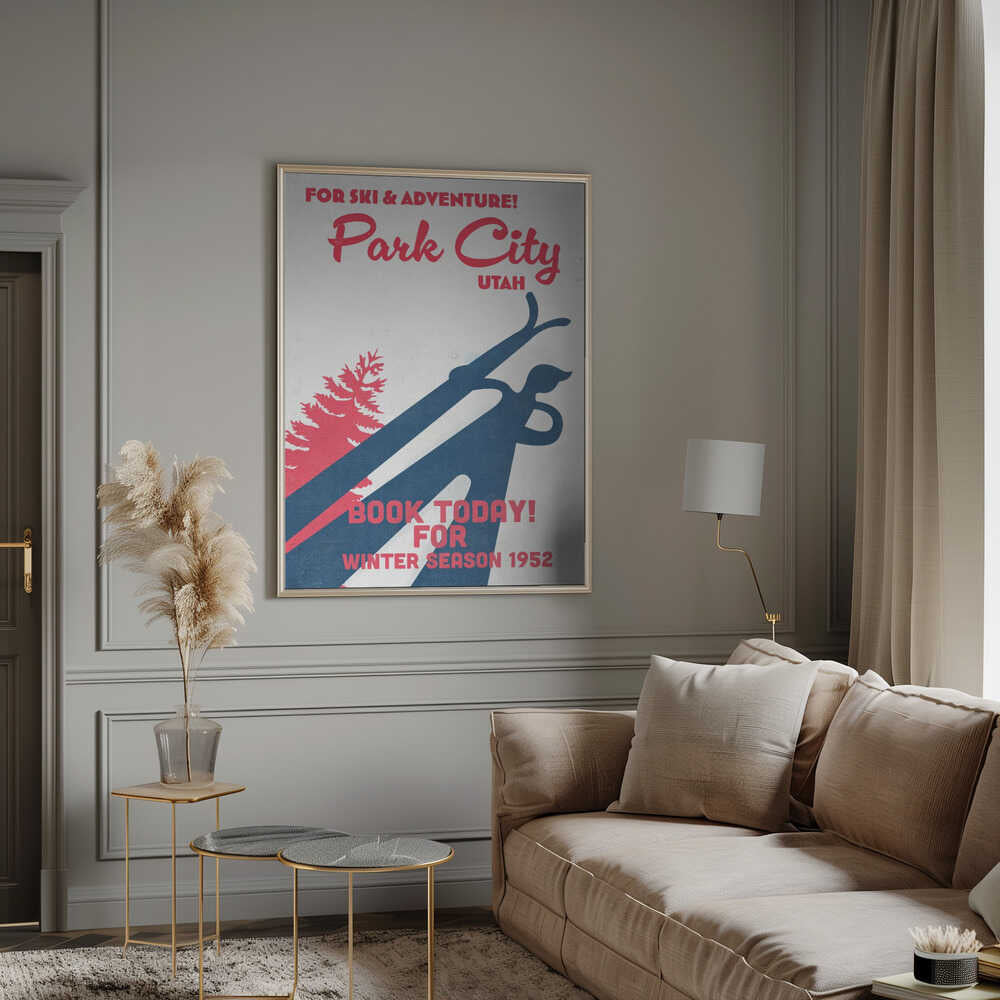 Park City – vintage skidaffisch