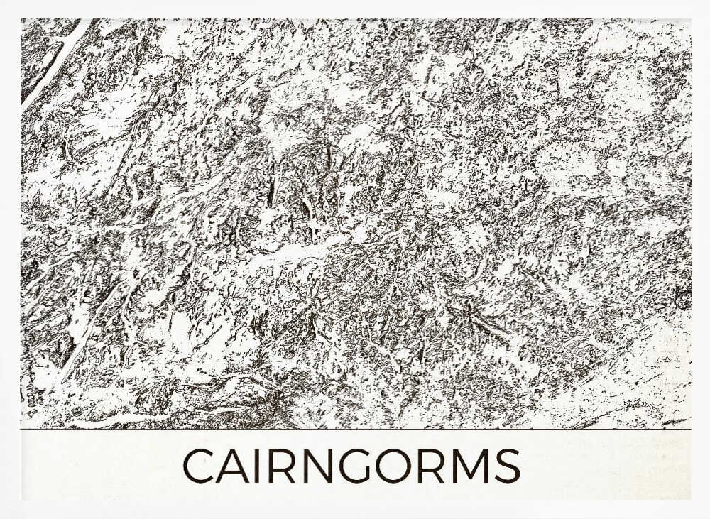 Cairngorms Scottish Highlands Karta