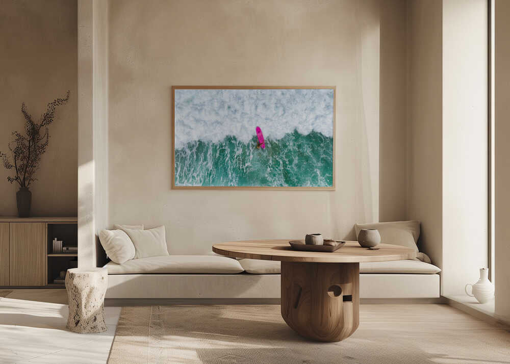 Den rosa surfbrädan
