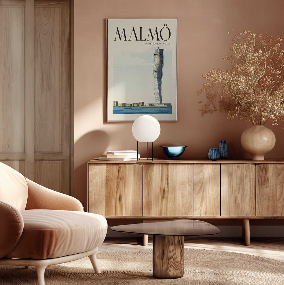 Malmö Travel Poster