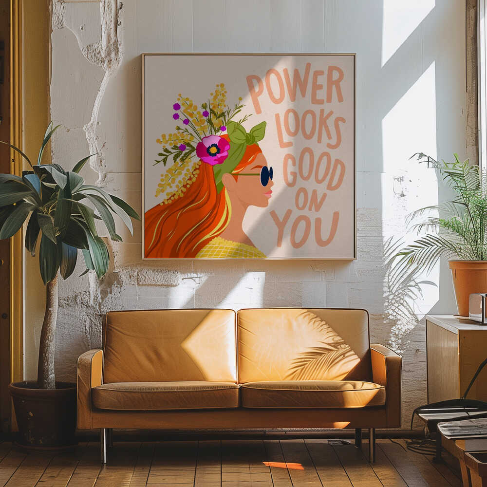 Redhead Floral Power