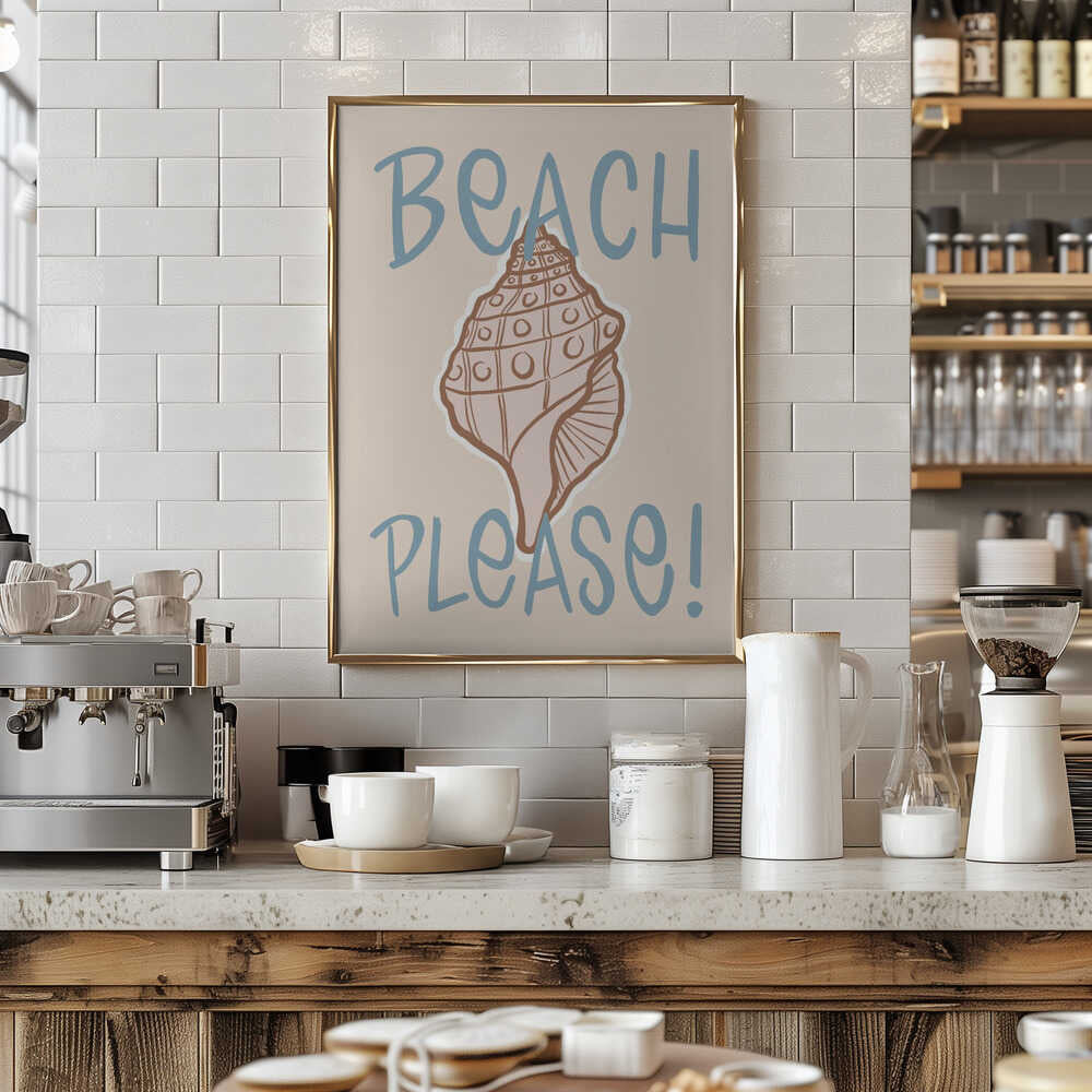 Beach Please Conch Shell