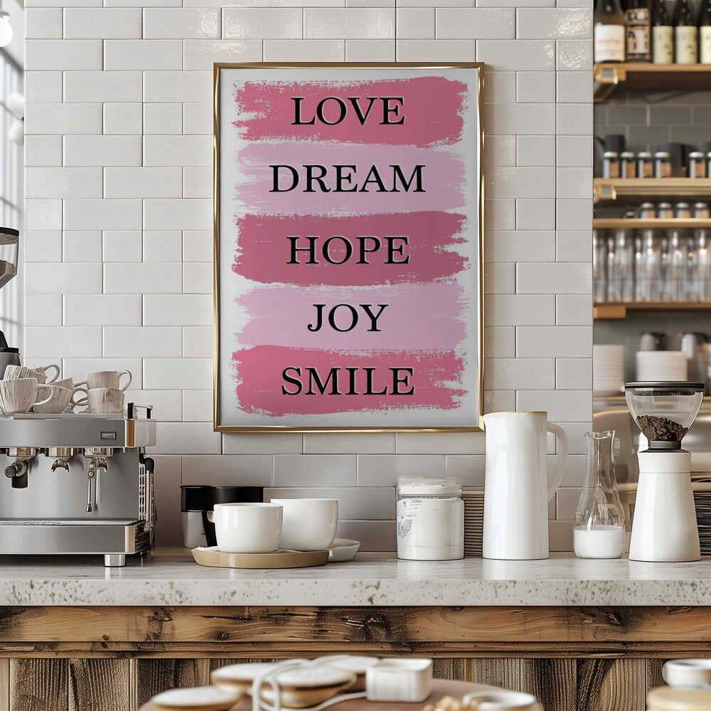 Pink Inspirational Words
