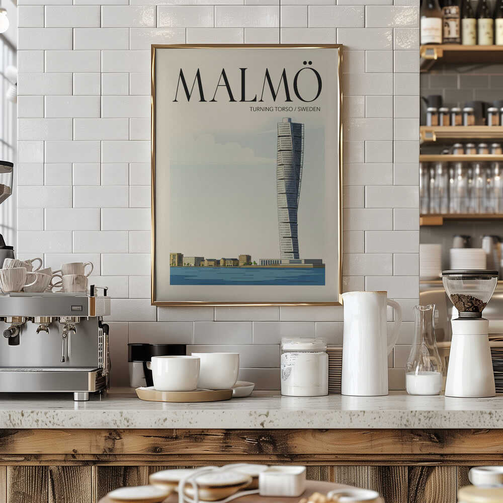 Malmö Travel Poster