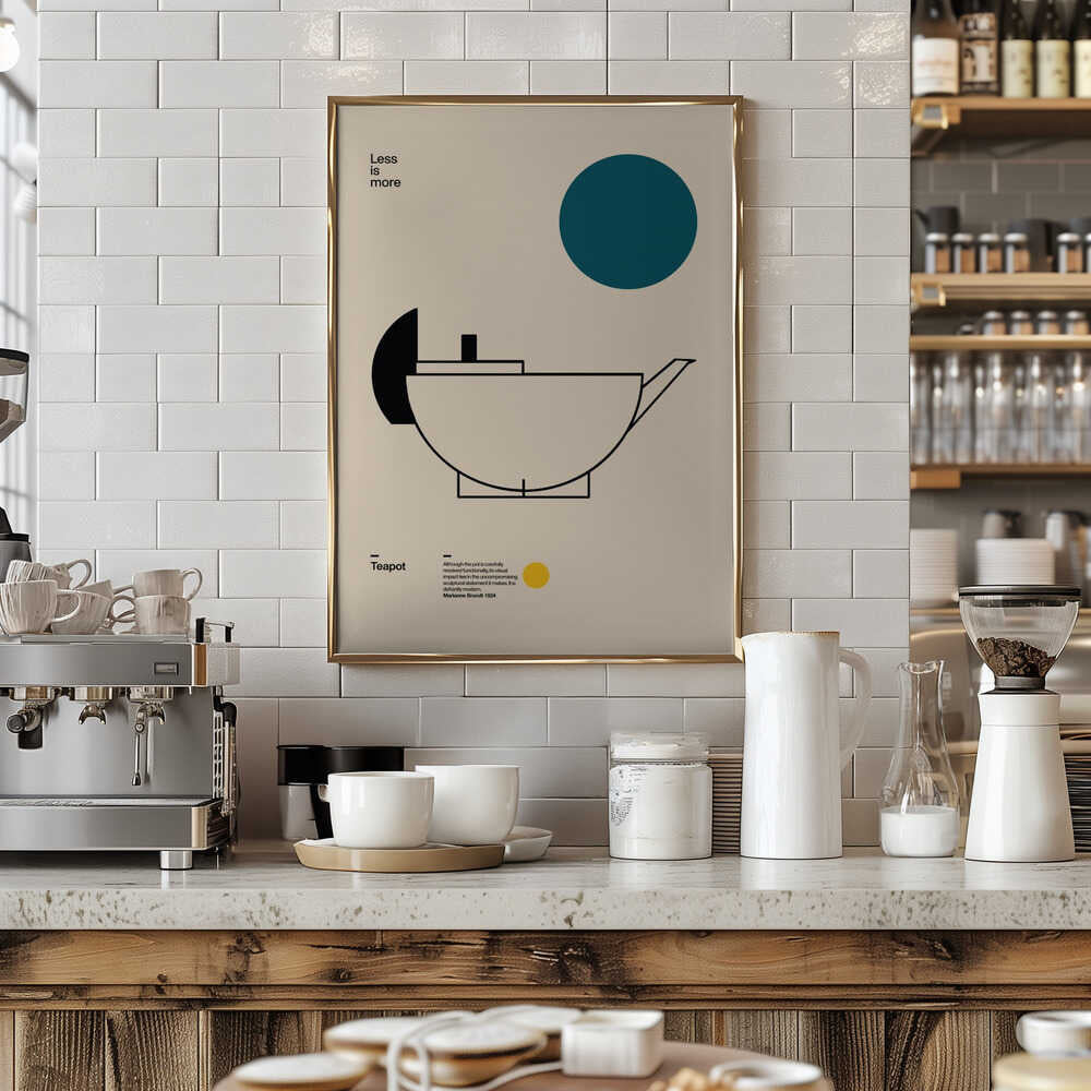 Sleek Bauhaus Teapot