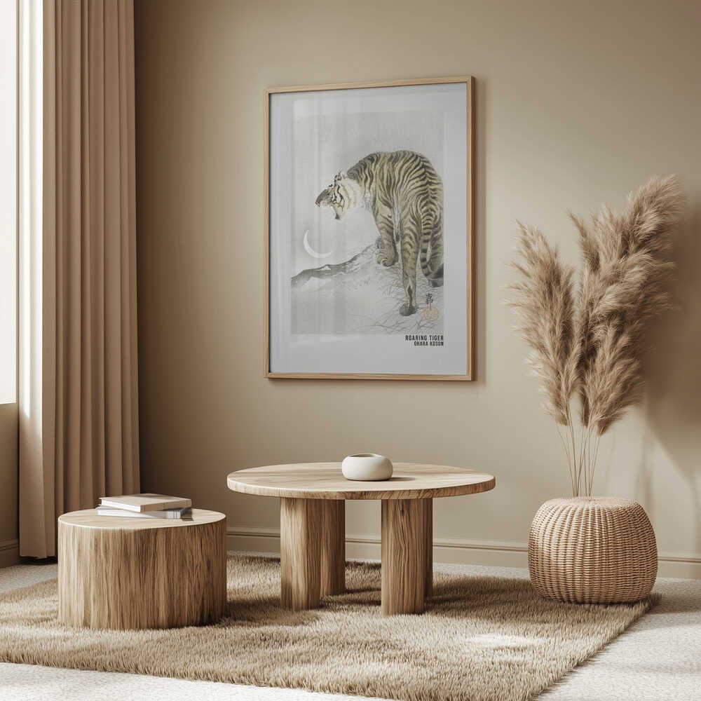 Roaring Tiger Art Poster