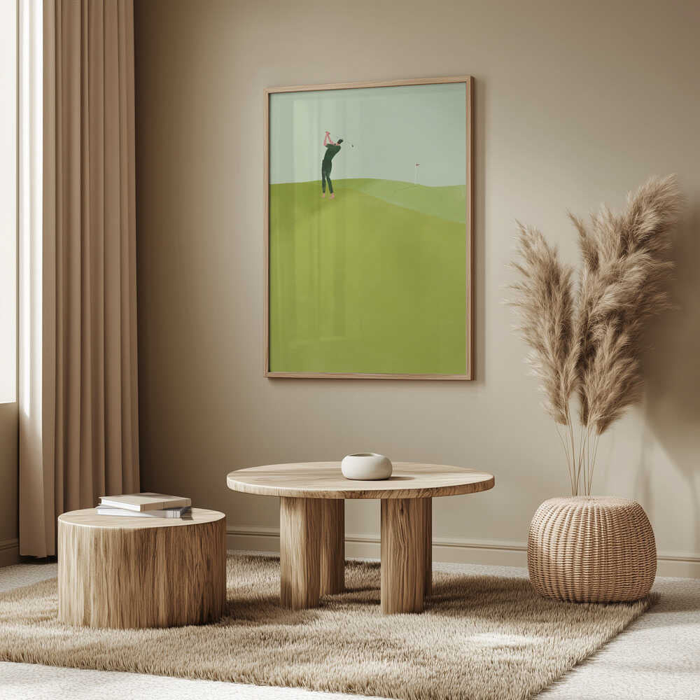 Golfer's Green Swing