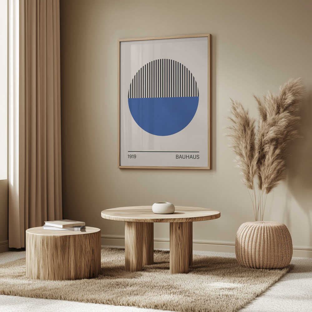 Geometric Blue Circle