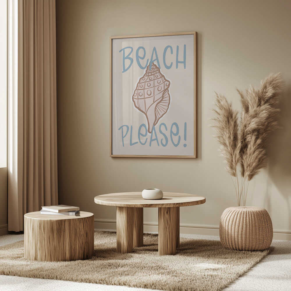 Beach Please Conch Shell