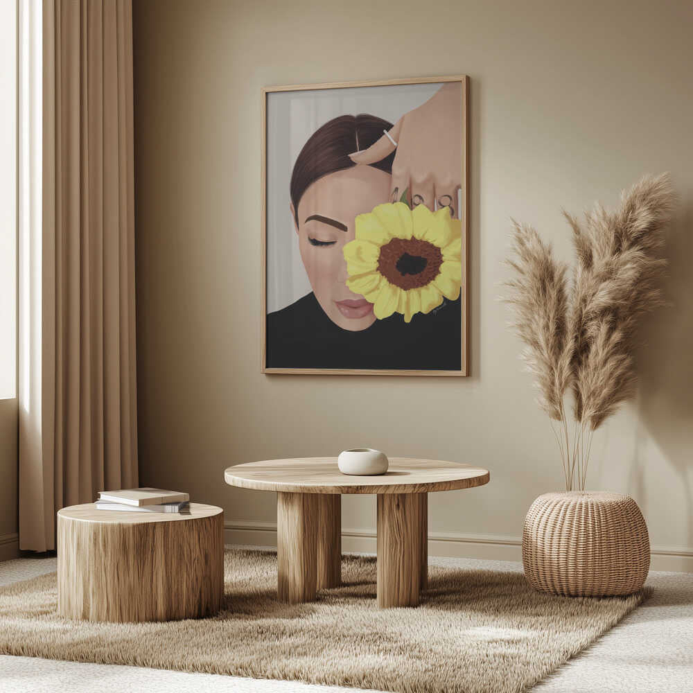 Serene Sunflower Portrait